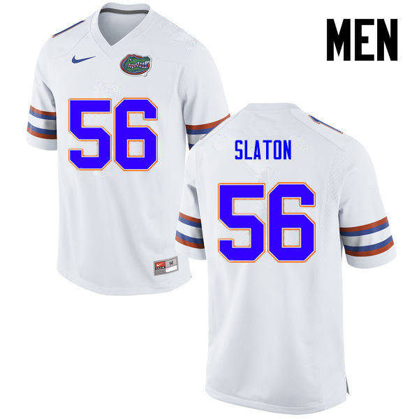 Men Florida Gators #56 Tedarrell Slaton College Football Jerseys-White - Click Image to Close